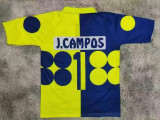Mexico Yellow Blue Campos #1 Retro Soccer Jersey