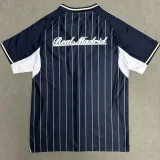 2025-26 Real Madrid Cyan Casual Edition Baseball Jersey