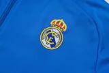 2025-26 Real Madrid Lake blue Jacket Tracksuit #A2575