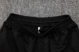 24-25 France Black Kids Half Pull Tracksuit (童装)(半拉链)