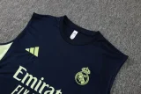 2025-26 Real Madrid  Royal blue Tank top and shorts suit #D2562