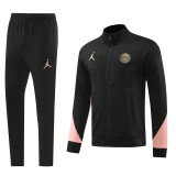 24-25 PSG Jordan Black Jacket Tracksuit #03
