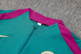 24-25 PSG Dark green Kids Half Pull Tracksuit (童装)(半拉链)