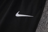 24-25 PSG Black Half Pull Tracksuit (半拉链)(红色领)
