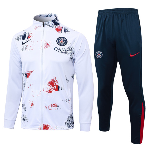24-25 PSG White Jacket Tracksuit #A753(喷墨)