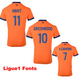 24-25 Marseille Third Fans Soccer Jersey (Print all Sponsor)