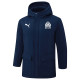 24-25 Marseille Royal Blue Hooded Windbreaker Fabric Cotton Coat #G245(白标)