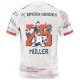 2025-26 Bayern Away Muller #25 Print Picture Number Fans Soccer Jersey