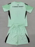 2025-26 Bayern Green Goalkeeper Kids Soccer Jersey