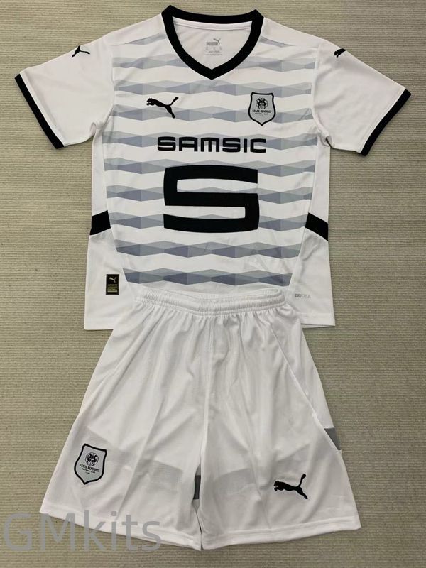 24-25 Stade Rennais Away Kids Soccer Jersey