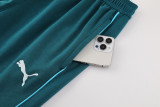 24-25 Marseille Light blue Hoodie Jacket Tracksuit #01