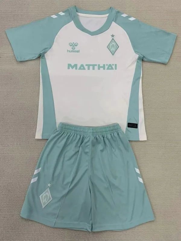 24-25 Werder Bremen Away Kids Soccer Jersey