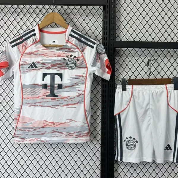 2025-26 Bayern Away Kids Soccer Jersey