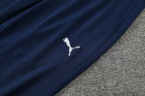 24-25 Marseille Lake blue Half Pull Tracksuit (半拉链)