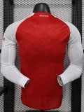 2025-26 Arsenal Home Long Sleeve Player Version Soccer Jersey (长袖球员)
