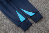 24-25 CHE Royal blue Hoodie Half Pull Tracksuit #F552半拉连帽