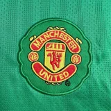 2007-2008 Man Utd Green Goalkeeper Long Sleeve Retro Soccer Jersey (长袖)