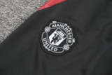 24-25 Man Utd Blue red Kids Half Pull Tracksuit (童装)(半拉链)
