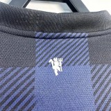 2013-2014 Man Utd Away Long Sleeve Retro Soccer Jersey (长袖)