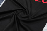24-25 Man Utd Black Tank top and shorts suit