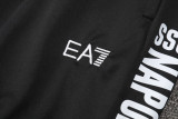 24-25 Napoli Blue Black Kids Half Pull Tracksuit (童装)(半拉链)