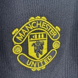 1998-1999 Man Utd Black Long Sleeve Retro Soccer Jersey (长袖)