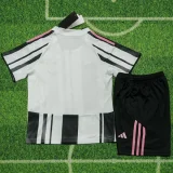25-26 Juventus Home Kids Soccer Jersey