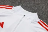2025/26 Liverpool   White Half Pull Tracksuit #B2534(半拉链)