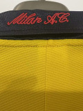 1999-2000 ACM Away Yellow Retro Soccer Jersey