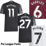 2025-26 Aston Villa Away Kids Soccer Jersey