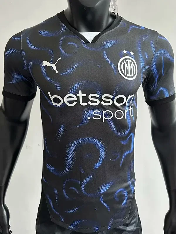 2025-26 Inter Milan Black Special Edition Player Version Soccer Jersey