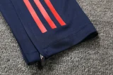 24-25 Man Utd Red black Kids Half Pull Tracksuit (童装)(半拉链)