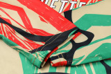 24-25 ARS Green red Kids Half Pull Tracksuit (童装半拉链)(涂鸦)