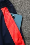 24-25 Man Utd Red black Kids Half Pull Tracksuit (童装)(半拉链)