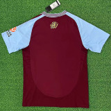24-25 Aston Villa Home Fans Soccer Jersey