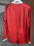 2006-2007 Man Utd Home Player Version  Long Sleeve Retro Soccer Jersey 长袖球员