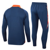 24-25 Man Utd Royal blue Kids Half Pull Tracksuit (童装)(半拉链)