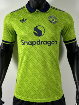 24-25 Man Utd Green Special Edition Player Version Training shirts *三叶草翻领
