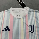 25-26 Juventus White Pink Training shirts