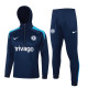 24-25 CHE Royal blue Hoodie Half Pull Tracksuit #F552半拉连帽