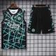 2025-26 Inter Milan Black blue Tank top and shorts suit