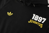 24-25 JUV Black Hoodie Tracksuit (卫衣套装)