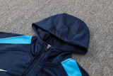 24-25 CHE Royal blue Hoodie Half Pull Tracksuit #F552半拉连帽