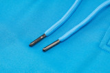 24-25 CHE Lake blue Hoodie Half Pull Tracksuit #F606半拉连帽