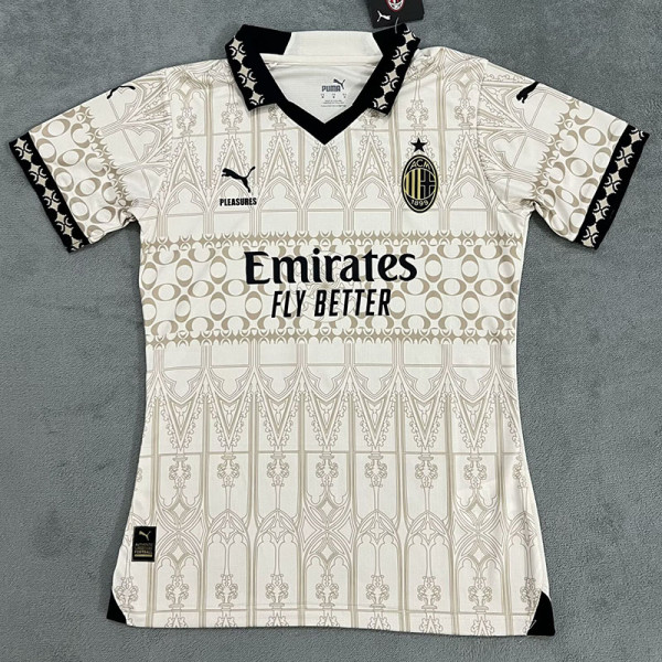23-24 ACM Cream Color Joint Edition Women Soccer Jersey (女)