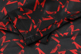 24-25 Man Utd Red black Kids Half Pull Tracksuit (童装)(半拉链)