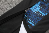 24-25 Napoli Blue Black Kids Half Pull Tracksuit (童装)(半拉链)