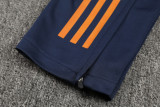 24-25 JUV Royal blue Kids Half Pull Tracksuit (童装)(半拉链)