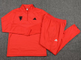 24-25 Man Utd Red Half Pull Tracksuit (半拉链)
