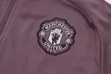 2025-26 Man Utd Grey purple Jacket Tracksuit #A2550
